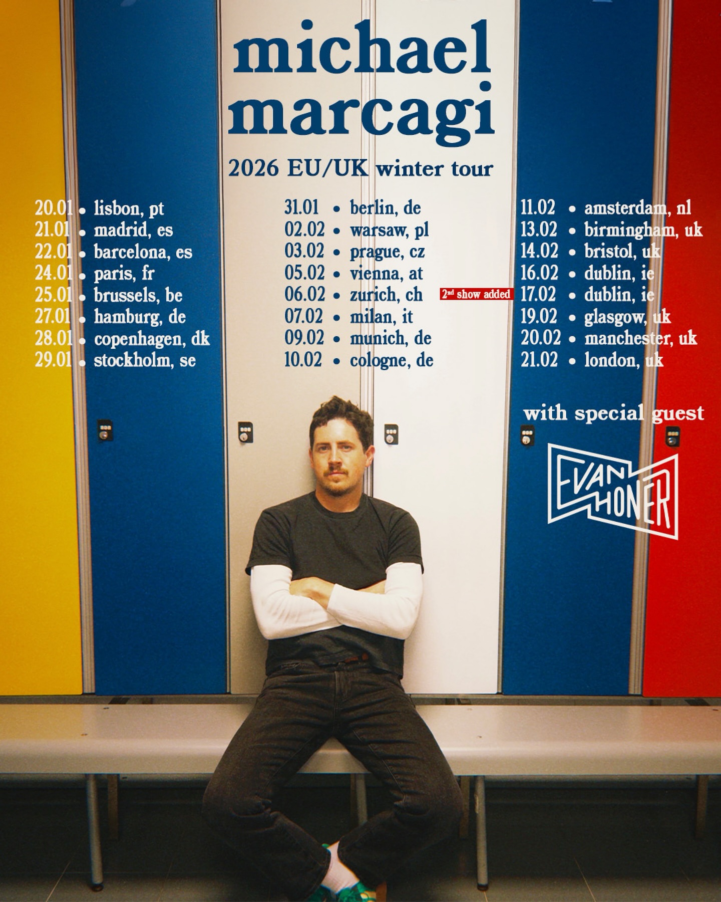 Evan Honer It’s A Long Road Tour Poster 2024